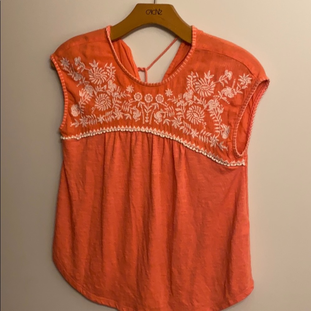 coral flowed tunic